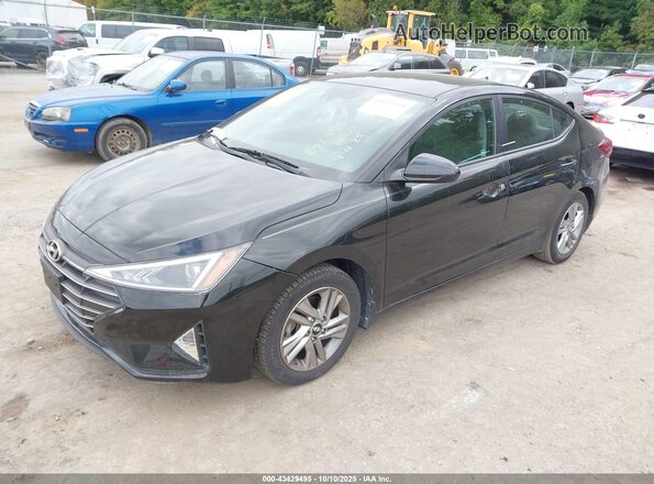 KMHD84LF3LU107120 2020 HYUNDAI ELANTRA Черный Передняя левая четверть