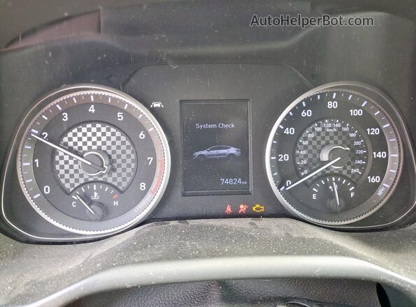 KMHD84LF5KU858458 2019 HYUNDAI ELANTRA Silver Instrument cluster view