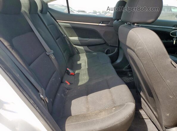 KMHD84LF5KU858458 2019 HYUNDAI ELANTRA Silver Rear seats view