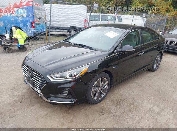 KMHE14L22KA091613 2019 HYUNDAI SONATA PLUG-IN HYBRID Black Передня ліва чверть