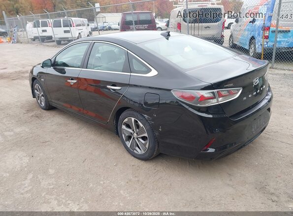 KMHE14L22KA091613 2019 HYUNDAI SONATA PLUG-IN HYBRID Black Задня ліва чверть