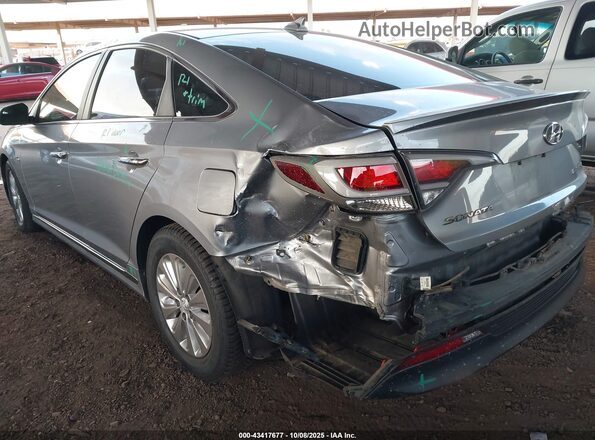 KMHE24L17GA035260 2016 HYUNDAI SONATA HYBRID Серый Вид спереди