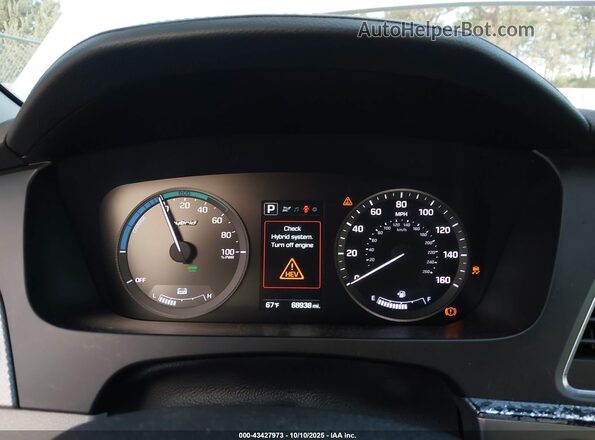 KMHE24L19GA038578 2016 HYUNDAI SONATA HYBRID Silver 