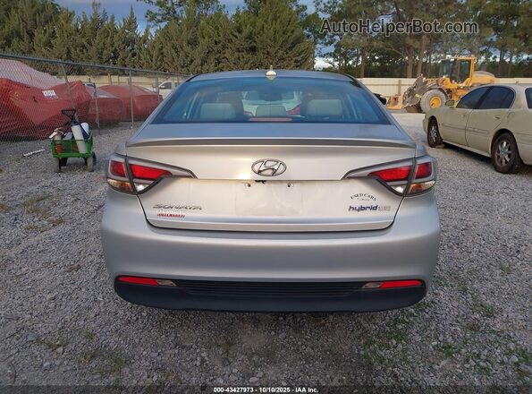 KMHE24L19GA038578 2016 HYUNDAI SONATA HYBRID Silver 