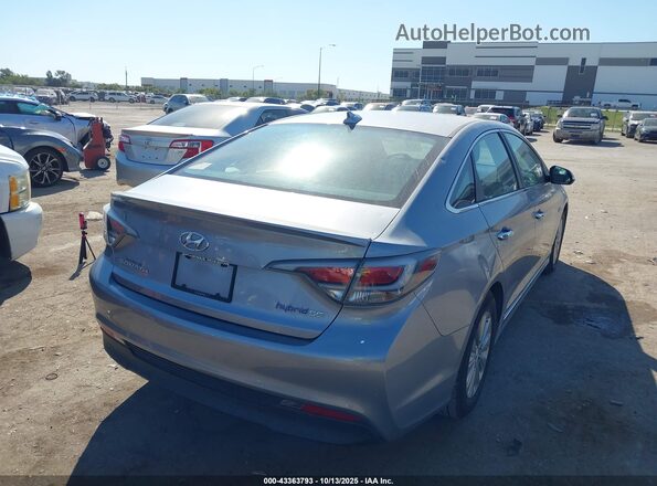 KMHE24L1XGA020851 2016 HYUNDAI SONATA HYBRID Silver 