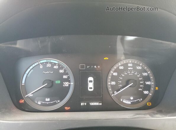 KMHE24L33HA063138 2017 HYUNDAI SONATA Silver Vista del cuadro de instrumentos