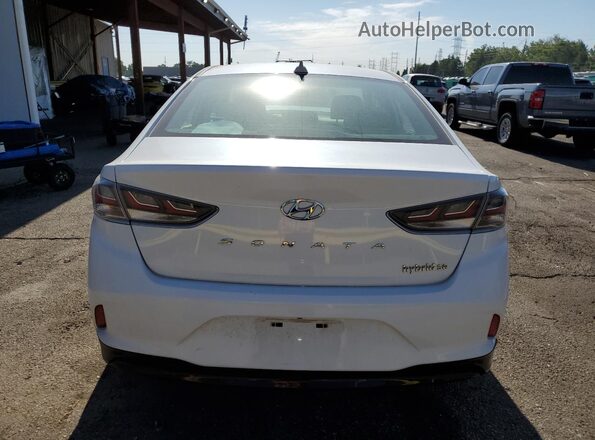 KMHE24L33KA091688 2019 HYUNDAI SONATA White Вид ззаду