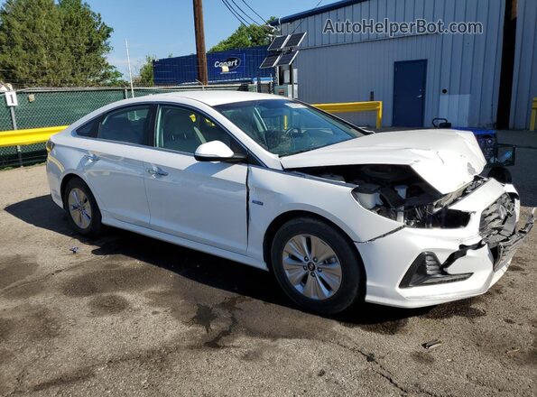 KMHE24L33KA091688 2019 HYUNDAI SONATA White Передня права чверть