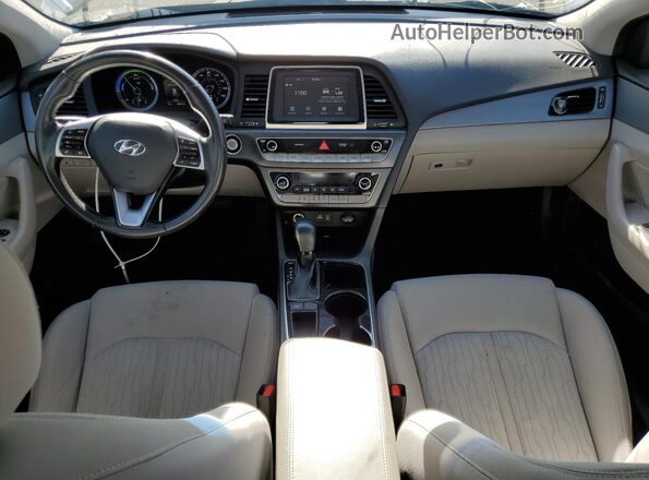 KMHE24L33KA091688 2019 HYUNDAI SONATA White Вид панелі приладів