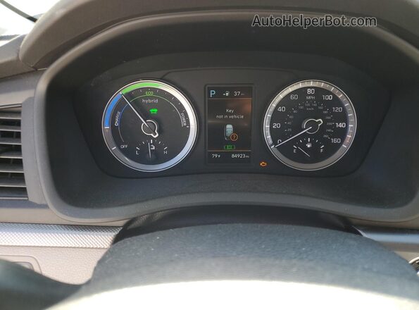 KMHE24L33KA091688 2019 HYUNDAI SONATA White Вид щитка приладів