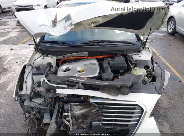 KMHE34L10GA012674 2016 HYUNDAI SONATA HYBRID Белый Вид сзади