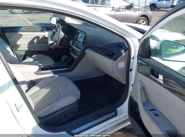 KMHE54L20KA091470 2019 HYUNDAI SONATA PLUG-IN HYBRID White Widok wnętrza z przodu