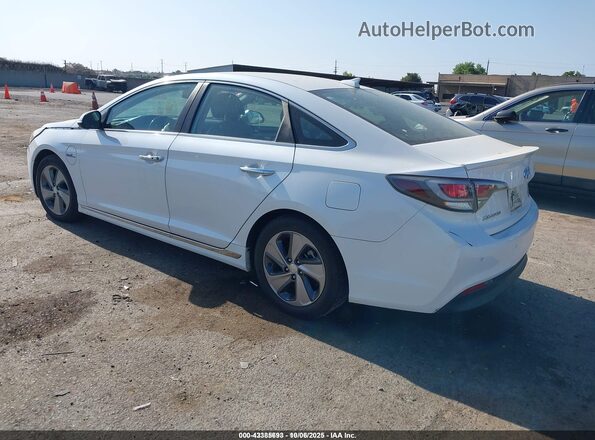 KMHE54L2XHA044634 2017 HYUNDAI SONATA PLUG-IN HYBRID White Tył lewy