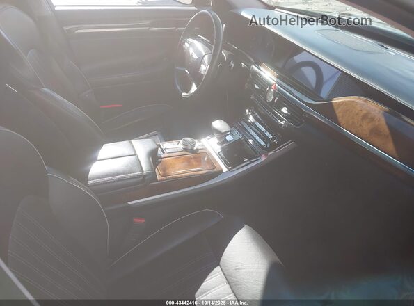 KMHG34JAXJU044890 2018 GENESIS G90 Black Vista interior delantera