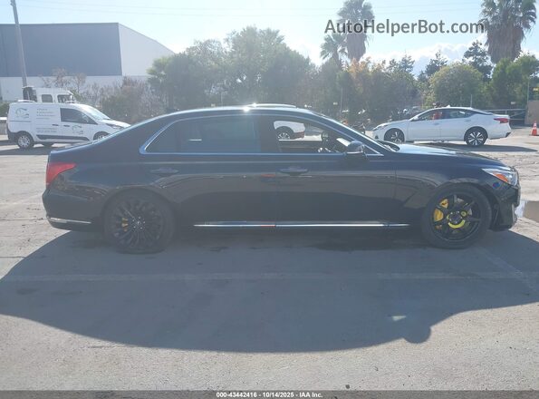 KMHG34JAXJU044890 2018 GENESIS G90 Black Vista interior trasera