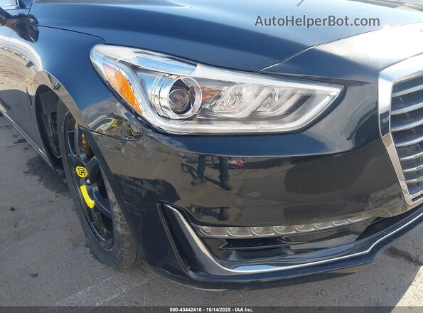 KMHG34JAXJU044890 2018 GENESIS G90 Black Vista frontal
