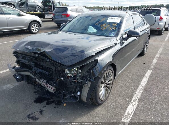 KMHG54JH5KU052811 2019 GENESIS G90 Black Vista tres cuartos delantera izquierda