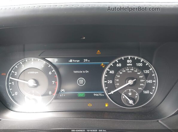 KMHG54JH5KU052811 2019 GENESIS G90 Black Vista de los asientos traseros