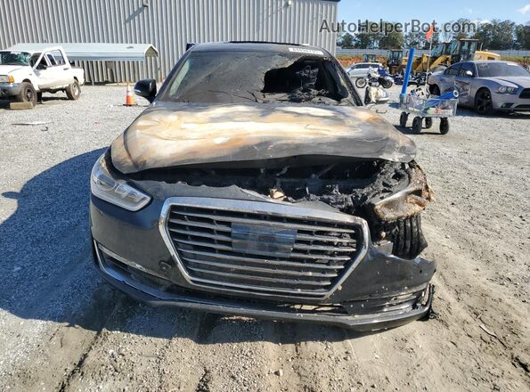 KMHG54JH8JU049335 2018 GENESIS G90 Black წინა ხედი