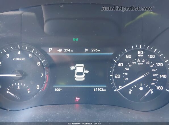 KMHGN4JB2KU290739 2019 GENESIS G80 Бирюзовый Вид задних сидений