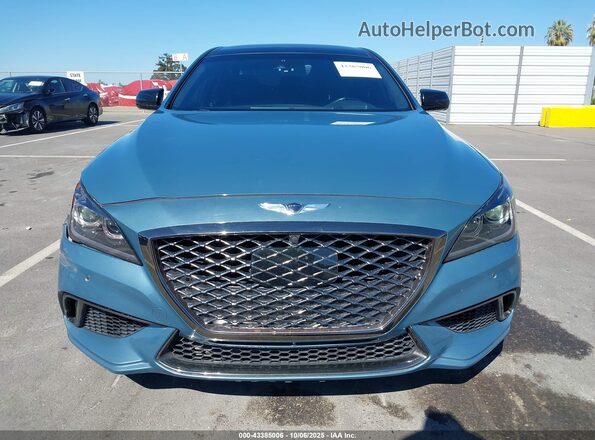 KMHGN4JB2KU290739 2019 GENESIS G80 Бирюзовый Вид щитка приборов