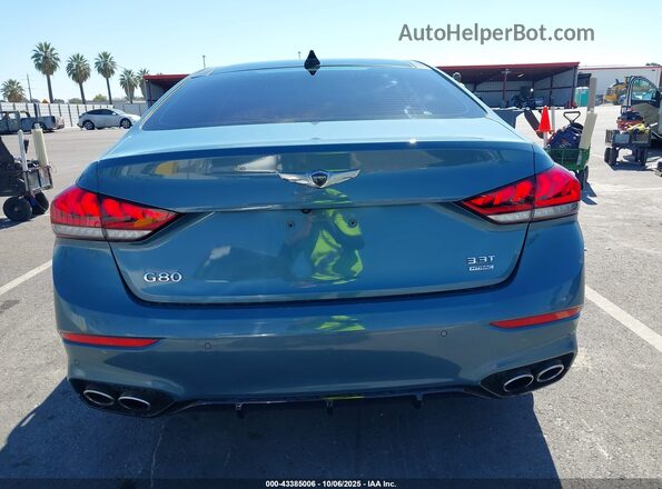 KMHGN4JB2KU290739 2019 GENESIS G80 Бирюзовый 