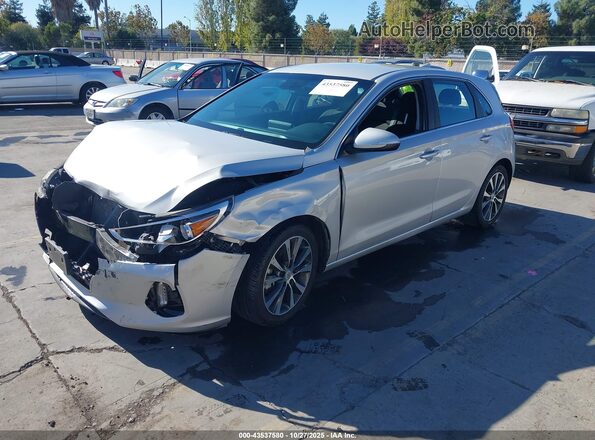 KMHH35LE4JU025407 2018 HYUNDAI ELANTRA GT Silver Առջևի ձախ երեք քառորդ տեսարան