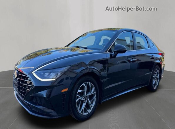 KMHL14JA8NA213980 2022 HYUNDAI SONATA Black Trasero izquierdo
