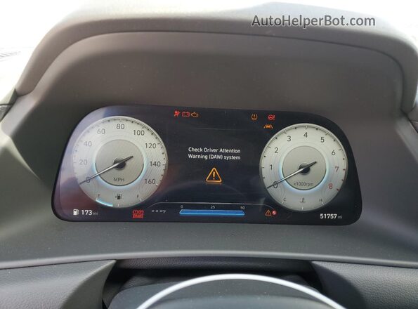 KMHL14JC4NA226839 2022 HYUNDAI SONATA Серый Вид щитка приборов
