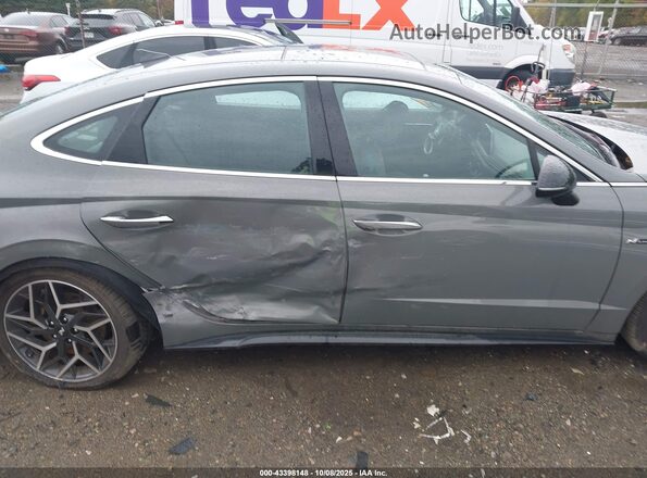 KMHL14JC4PA261545 2023 HYUNDAI SONATA Gray Вид задньої частини салону