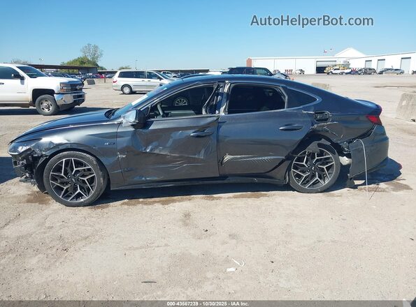 KMHL14JC5NA245559 2022 HYUNDAI SONATA Gray Սալոնի 360 աստիճան տեսք