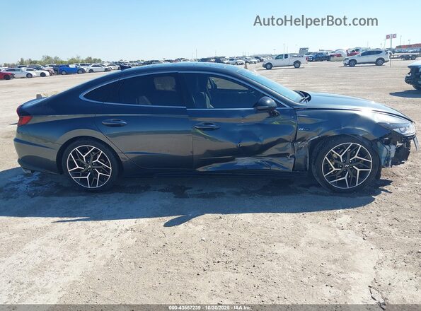 KMHL14JC5NA245559 2022 HYUNDAI SONATA Gray Սալոնի հետևի տեսք