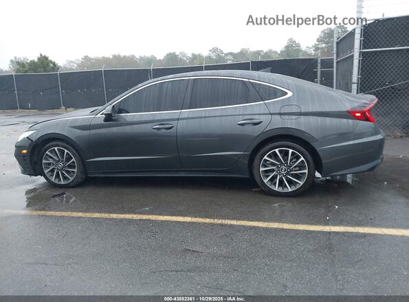 KMHL34J23NA200749 2022 HYUNDAI SONATA Gray Widok wnętrza 360 stopni