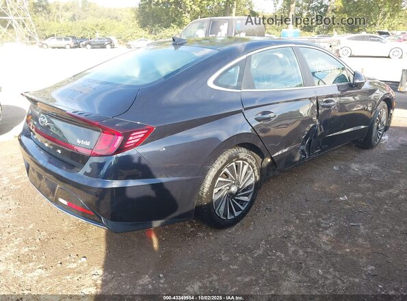 KMHL34JJXNA043387 2022 HYUNDAI SONATA HYBRID Dark Blue 