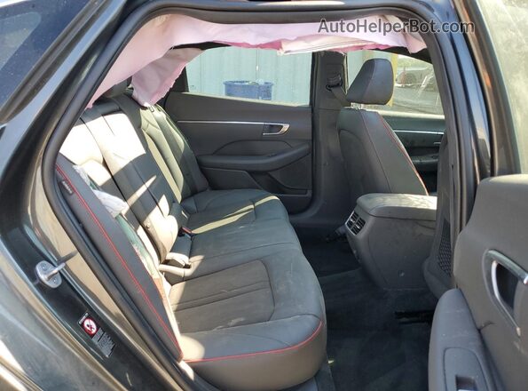 KMHL44J25PA283214 2023 HYUNDAI SONATA Charcoal Vista de los asientos traseros