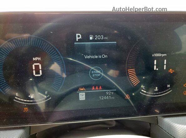 KMHL64JA5SA465960 2025 HYUNDAI SONATA White Vista del cuadro de instrumentos