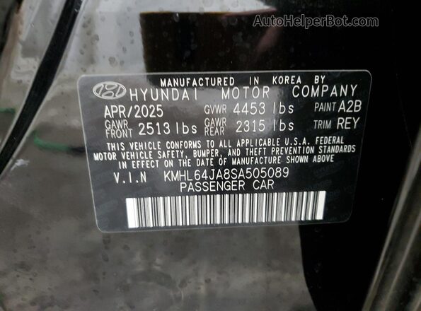 KMHL64JA8SA505089 2025 HYUNDAI SONATA Black 