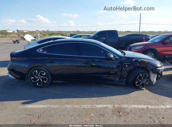 KMHL64JAXRA399528 2024 HYUNDAI SONATA Black Widok wnętrza z tyłu