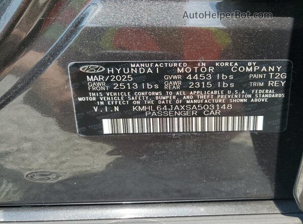 KMHL64JAXSA503148 2025 HYUNDAI SONATA Charcoal 