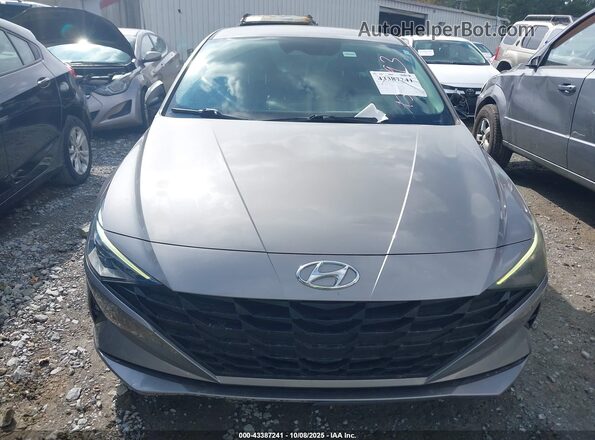 KMHLL4AG3MU130193 2021 HYUNDAI ELANTRA Gray Widok zestawu wskaźników