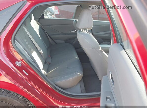 KMHLM4AG2NU294341 2022 HYUNDAI ELANTRA Burgundy Widok naklejki z numerem VIN