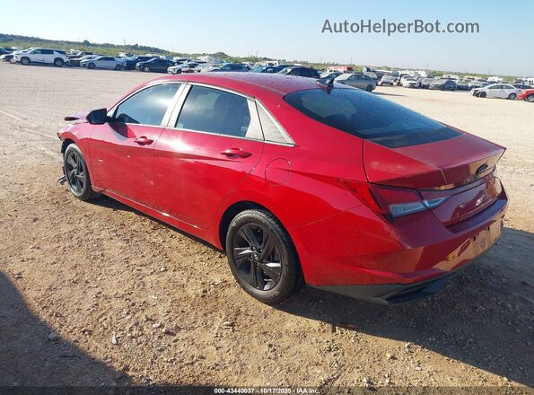 KMHLM4AG2NU294341 2022 HYUNDAI ELANTRA Burgundy Tył lewy
