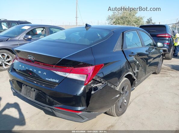KMHLM4AJ4PU090008 2023 HYUNDAI ELANTRA HYBRID Black უკანა მარჯვენა
