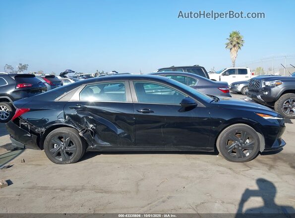 KMHLM4AJ4PU090008 2023 HYUNDAI ELANTRA HYBRID Black უკანა სალონის ხედი