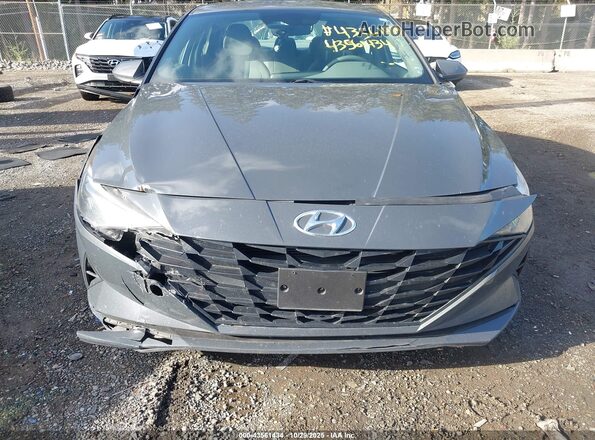 KMHLM4AJ5PU082807 2023 HYUNDAI ELANTRA HYBRID Gray 