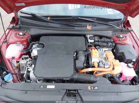 KMHLN4AJ9PU041674 2023 HYUNDAI ELANTRA HYBRID Red Rear view