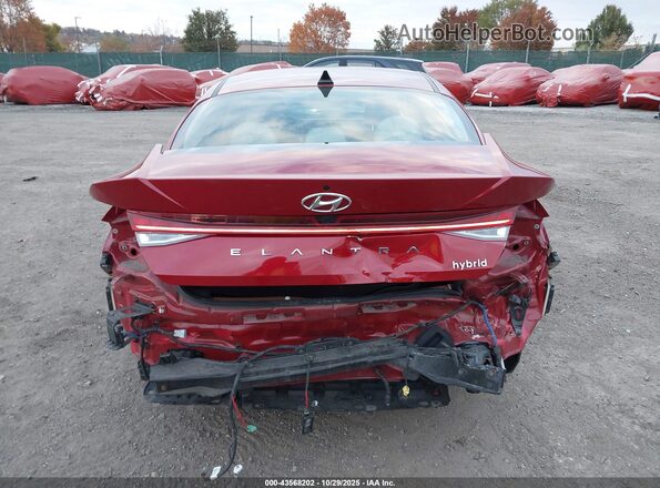 KMHLN4AJ9PU041674 2023 HYUNDAI ELANTRA HYBRID Red 