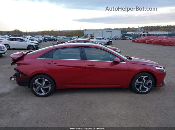 KMHLN4AJ9PU041674 2023 HYUNDAI ELANTRA HYBRID Red 360 interior view