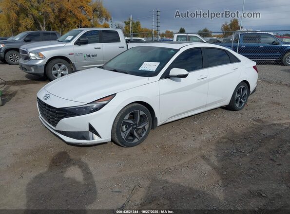 KMHLN4AJ9PU046969 2023 HYUNDAI ELANTRA HYBRID White 