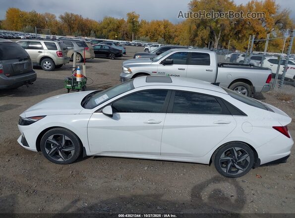KMHLN4AJ9PU046969 2023 HYUNDAI ELANTRA HYBRID White 